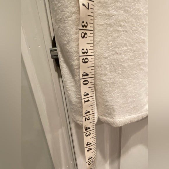 NWOT Serengeti Size XL White Terry Cloth Pullover Mini Dress Coverup Pockets - Picture 10 of 10